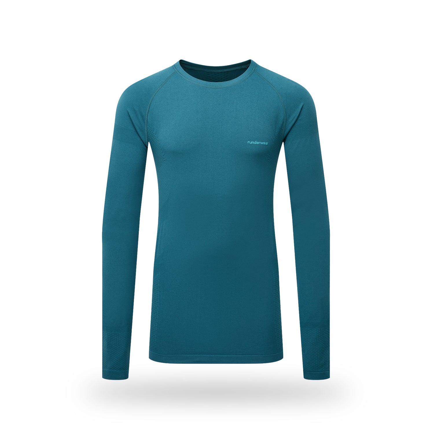 Camiseta térmica de running para hombre - Azul cerceta