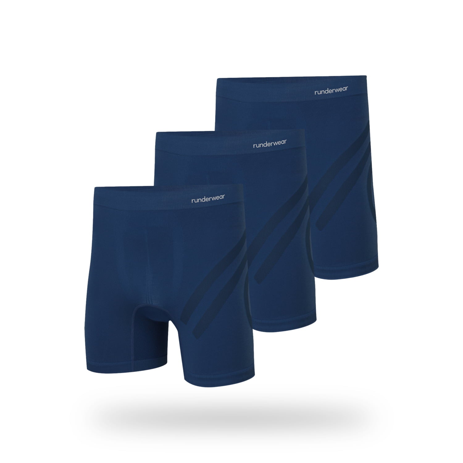 Calzoncillos bóxer de running para hombre - Azul marino (Multipack x 3)
