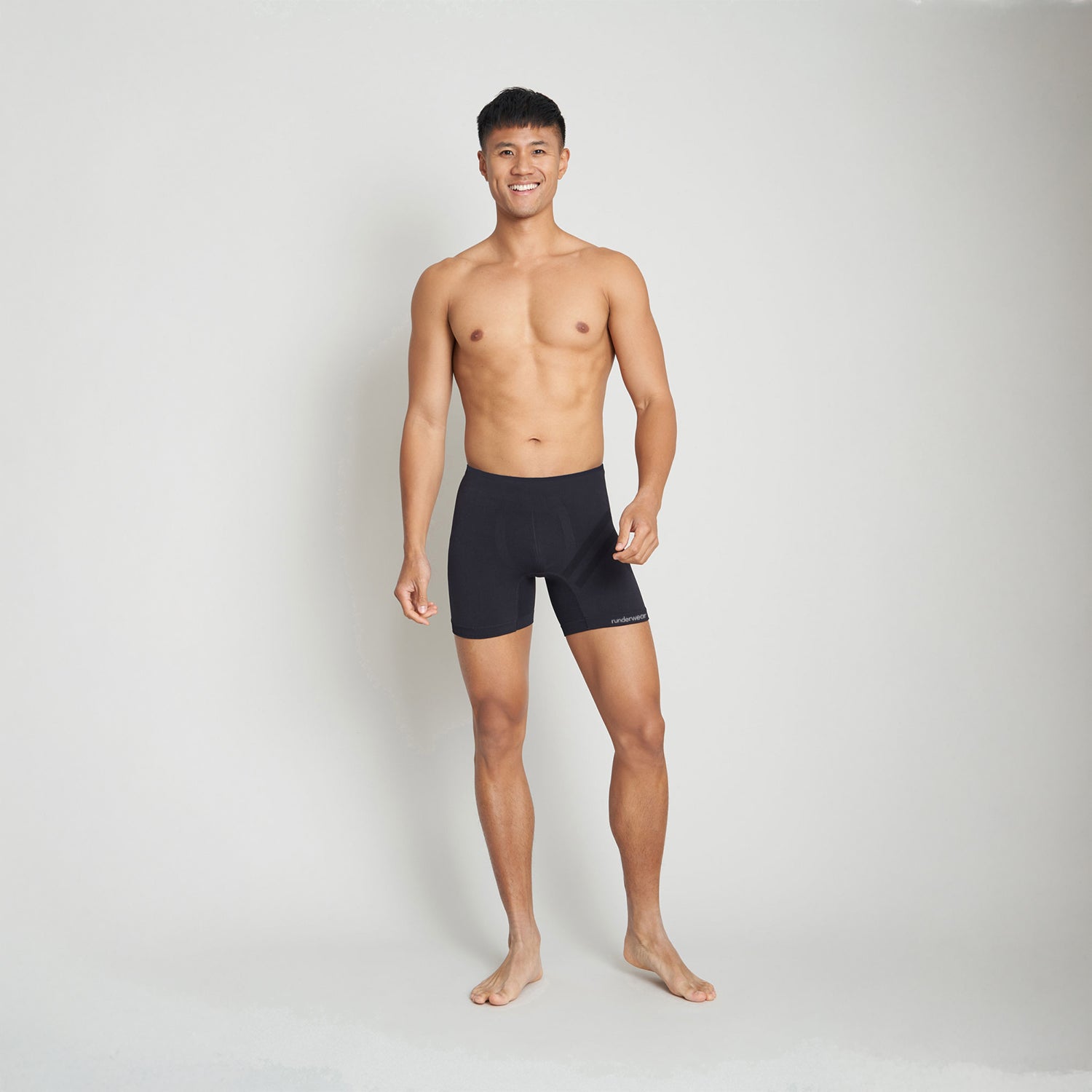 Bóxers de running para hombre – Negro