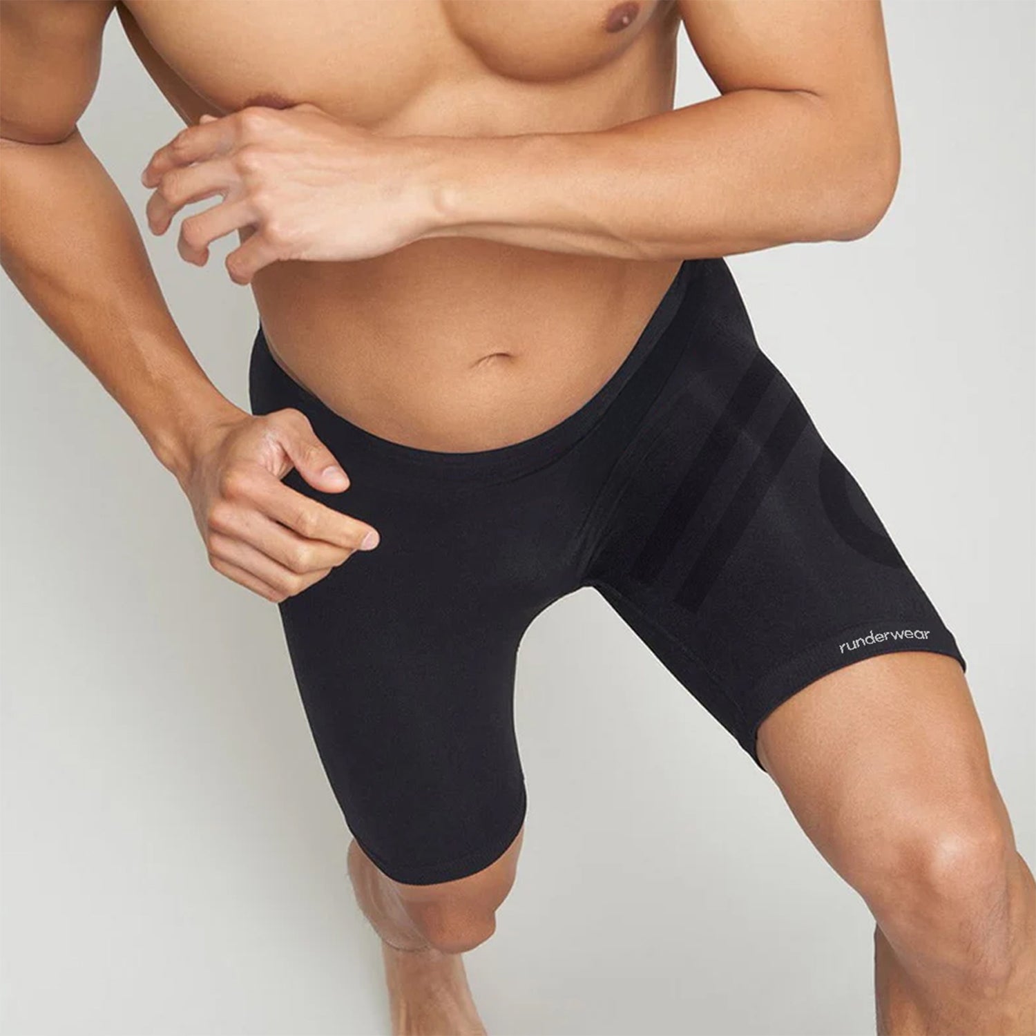 Bóxer Largo de Running para Hombre – Negro