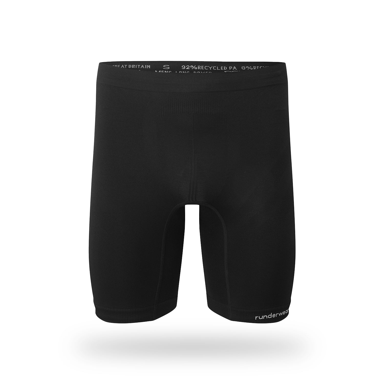 Bóxeres largos de running para hombre – Negro (Paquete de 3)