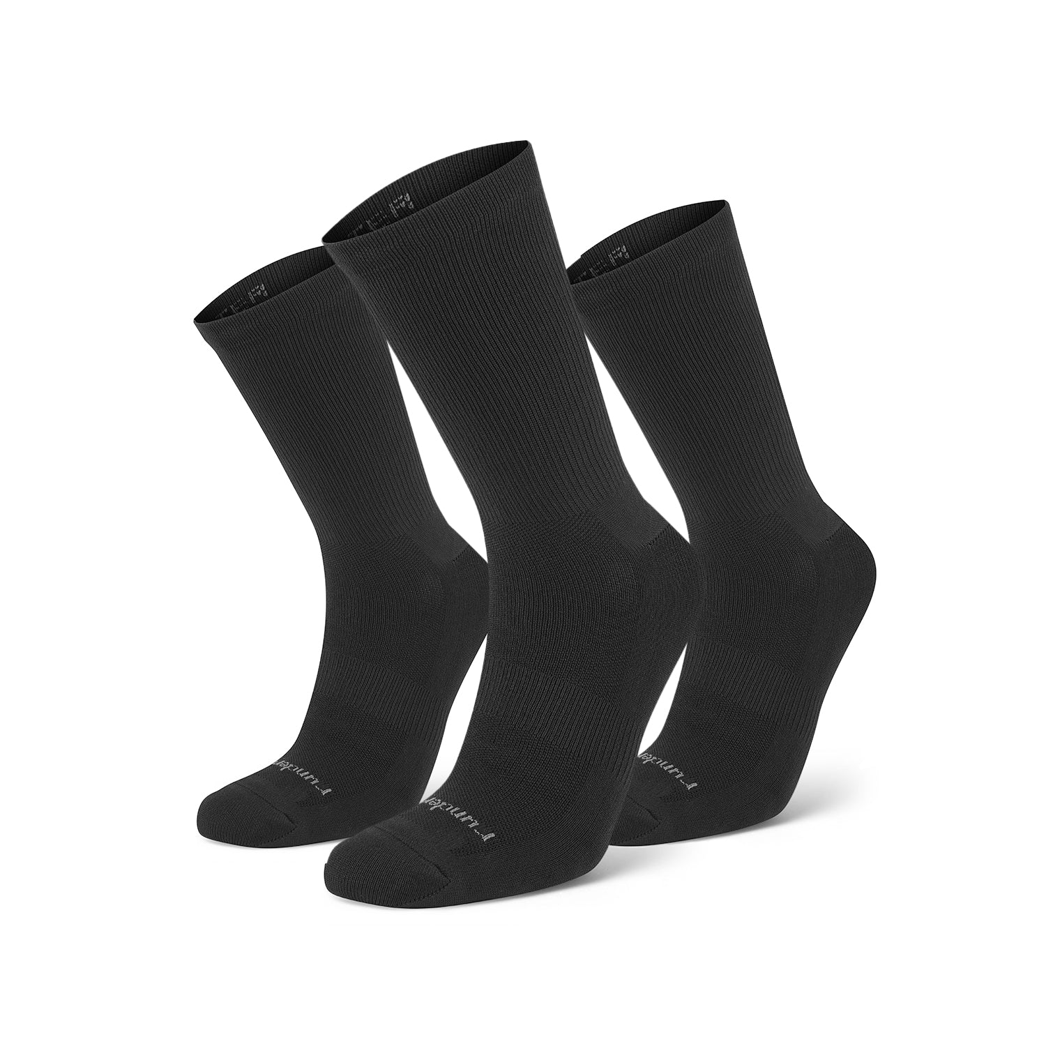 Calcetines Unisex Anticongestión de Alto Rendimiento – Negros (Paquete de 3)