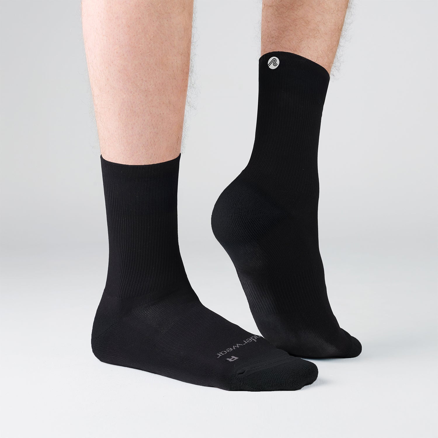 Calcetines de Running Altos Unisex Antiampollas – Negros