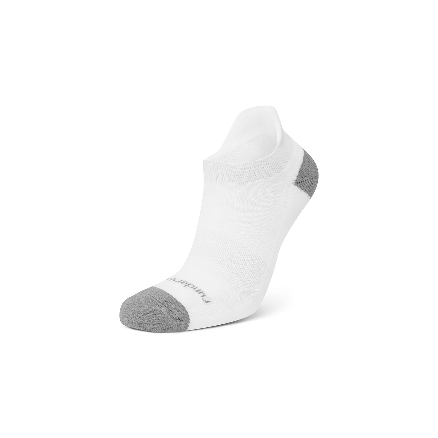 Calcetines de running unisex antirozaduras tobilleros - Blanco/Gris