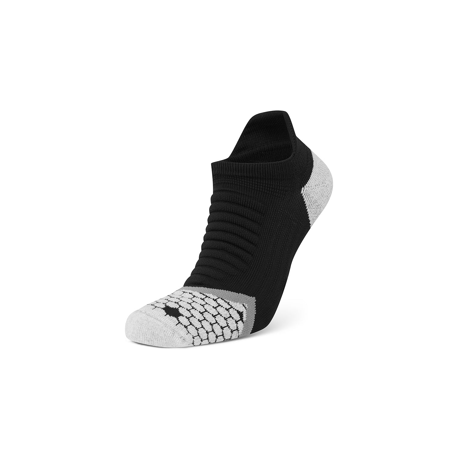 Calcetines de Running Bajos Acolchados Unisex – Negro/Gris