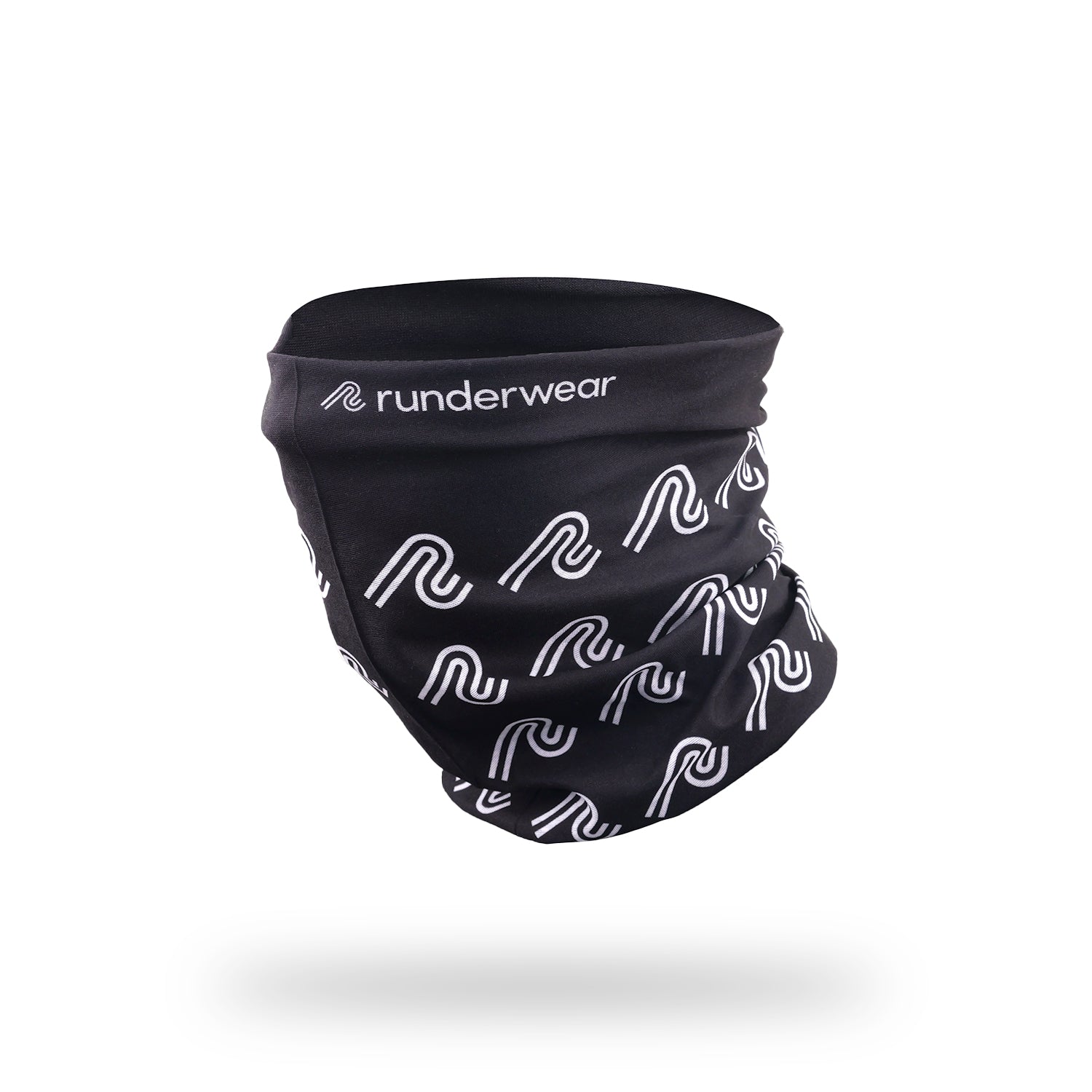 Calentador de cuello unisex para correr – Negro