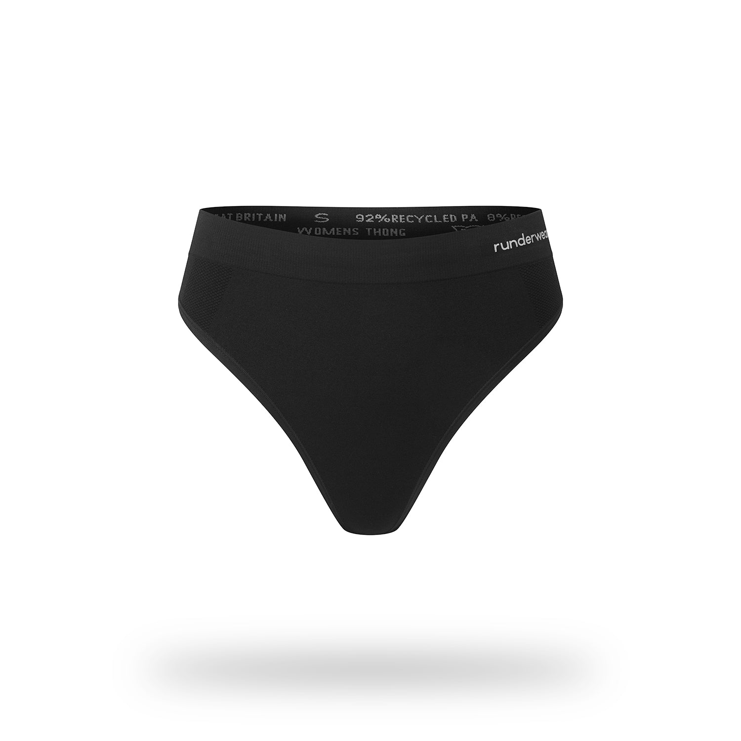 Tanga de running para mujer - Negro