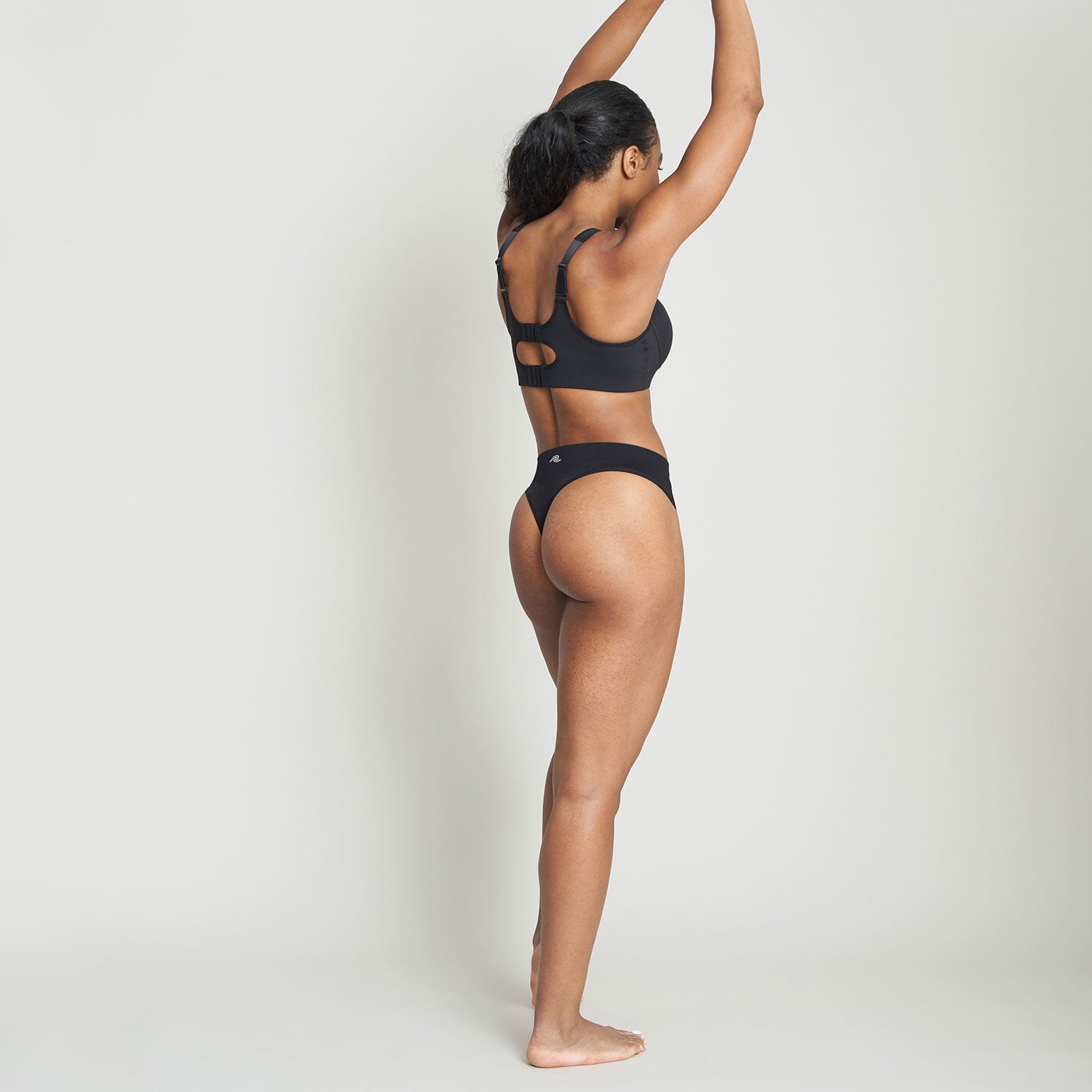 Tanga de running para mujer - Negro (paquete de 3)