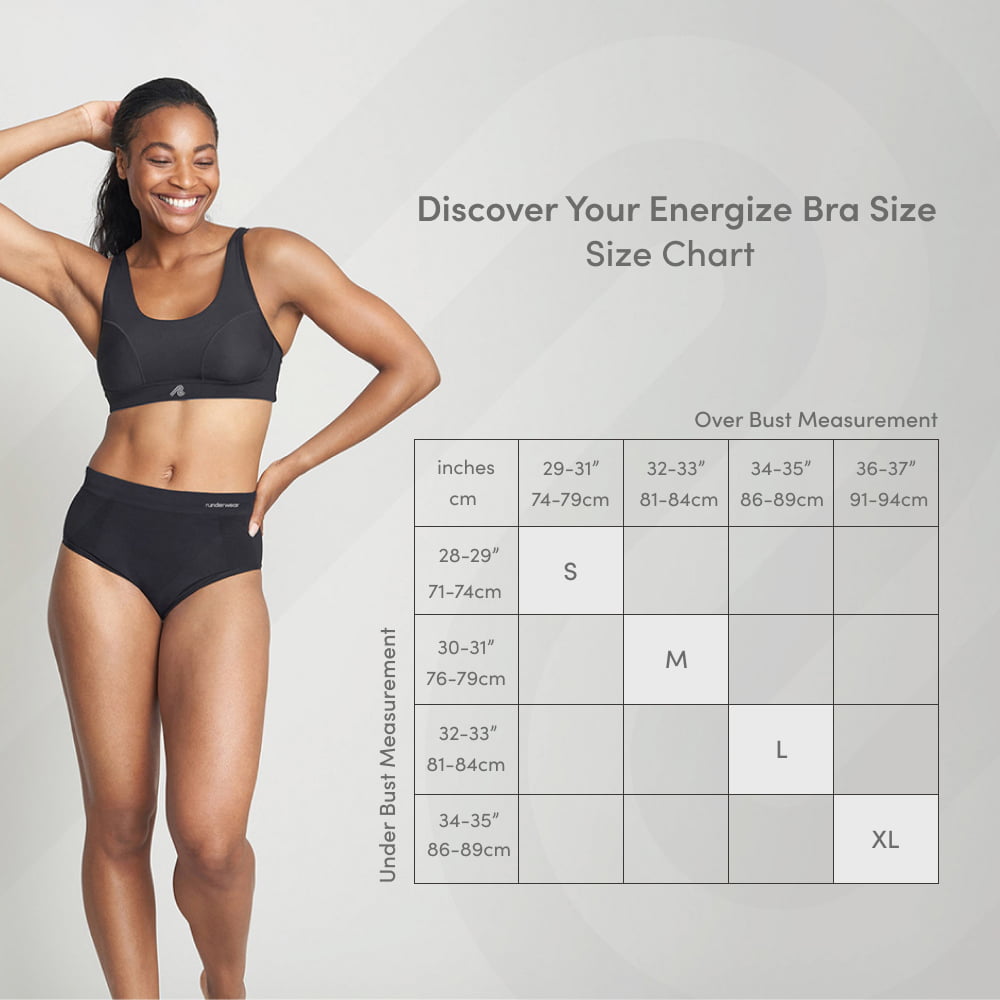 Sujetador de running Energize para mujer - Negro