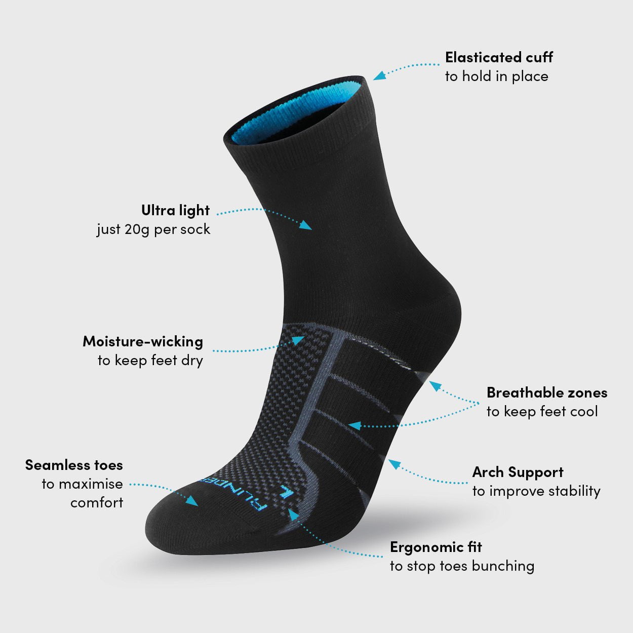 Calcetines de running ultraligeros unisex