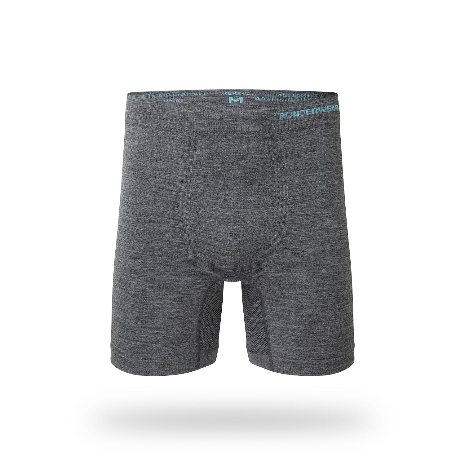 Bóxers de lana merina para hombre – gris (paquete de 3)