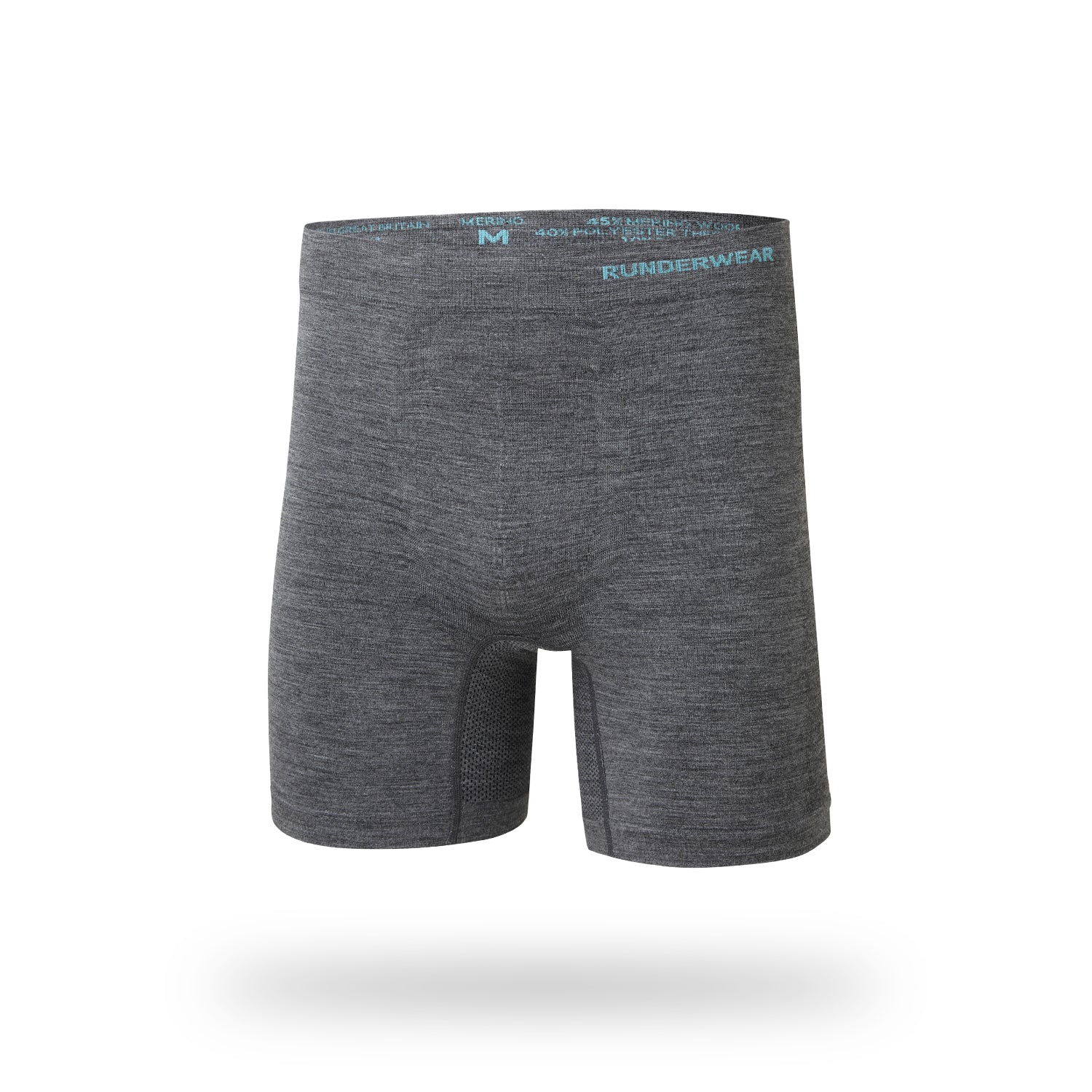 Bóxers de lana merino para correr para hombre – Gris
