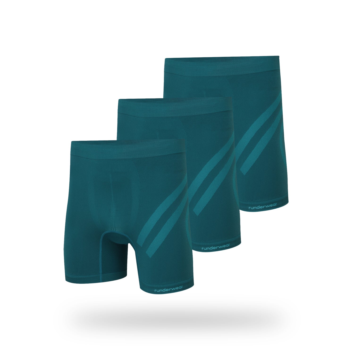 Bóxers de correr para hombre – Teal (Paquete de 3)