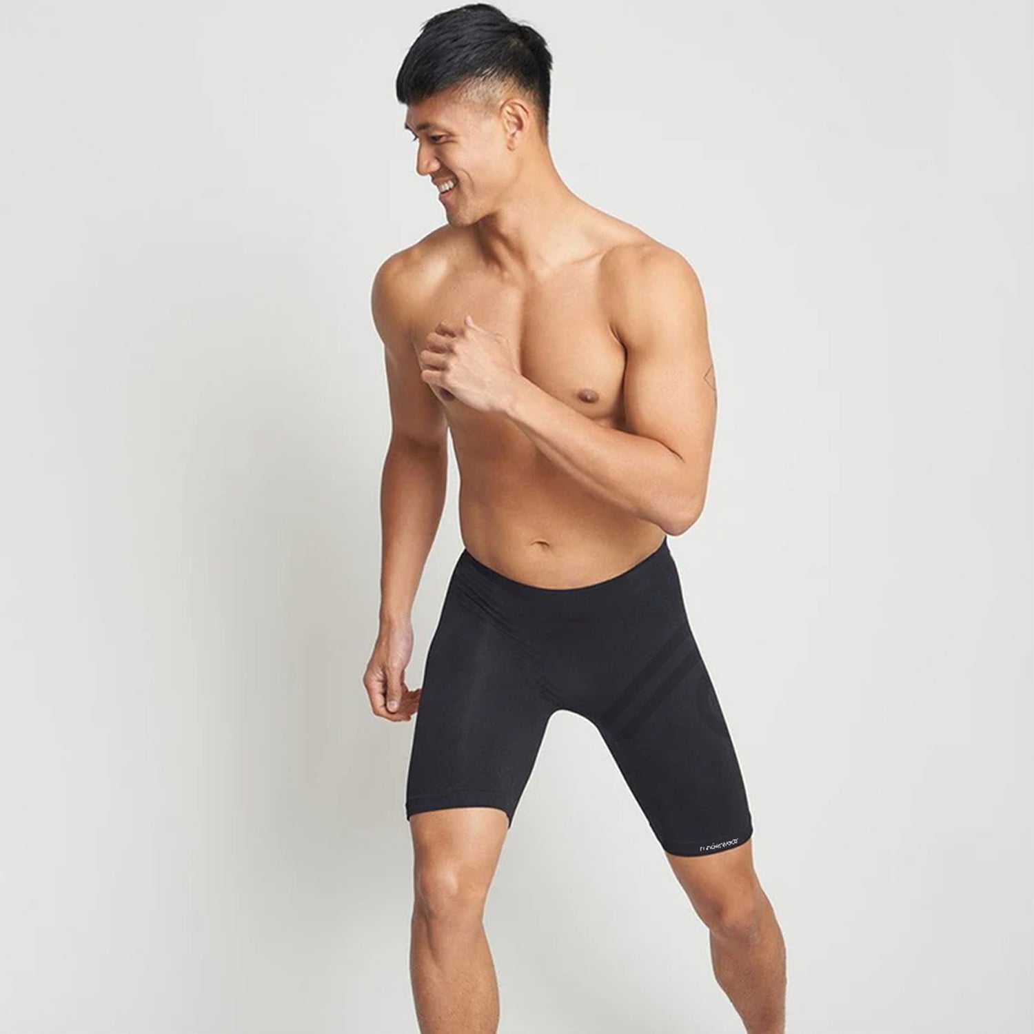 Bóxeres largos de running para hombre – Negro (Paquete de 3)