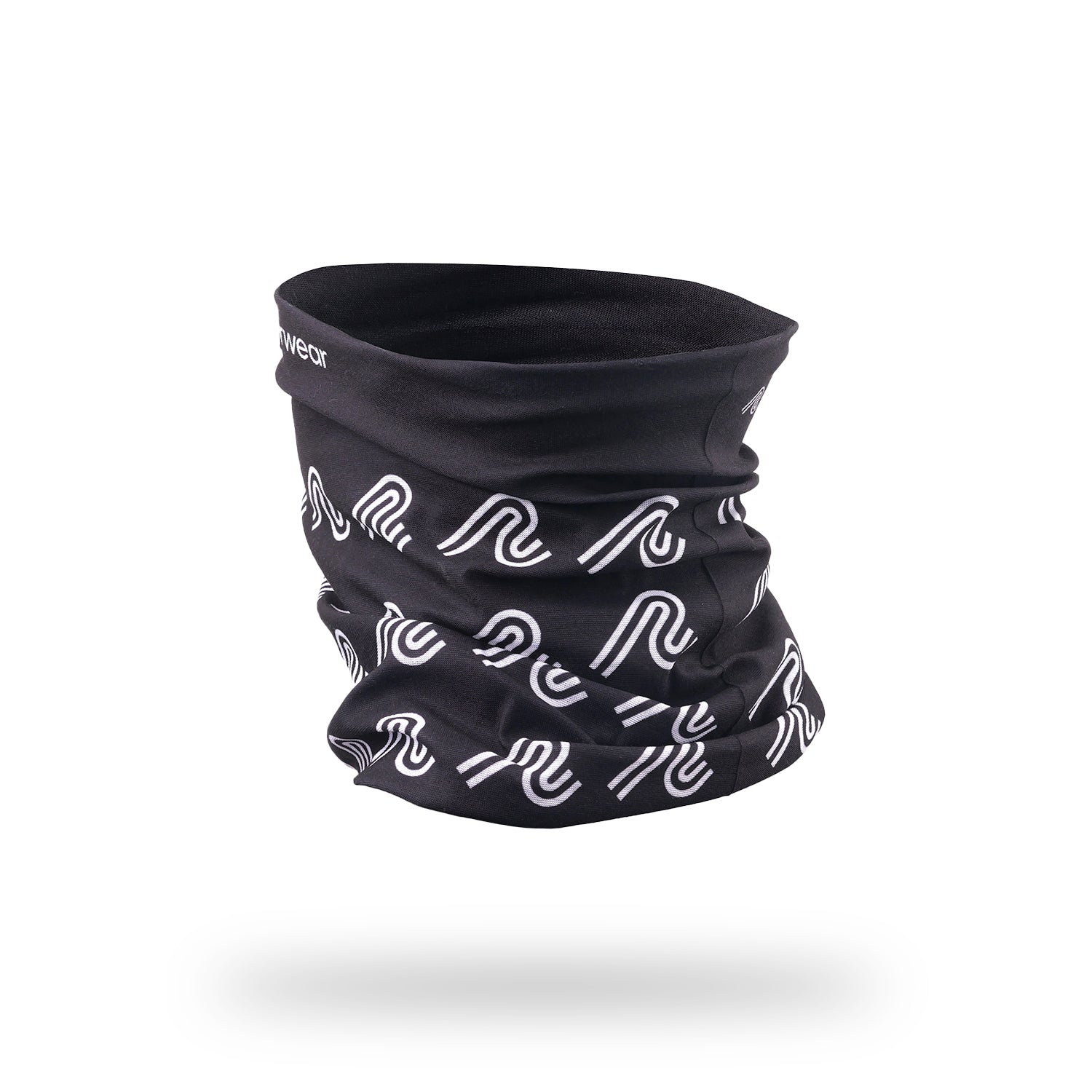 Calentador de cuello unisex para correr – Negro