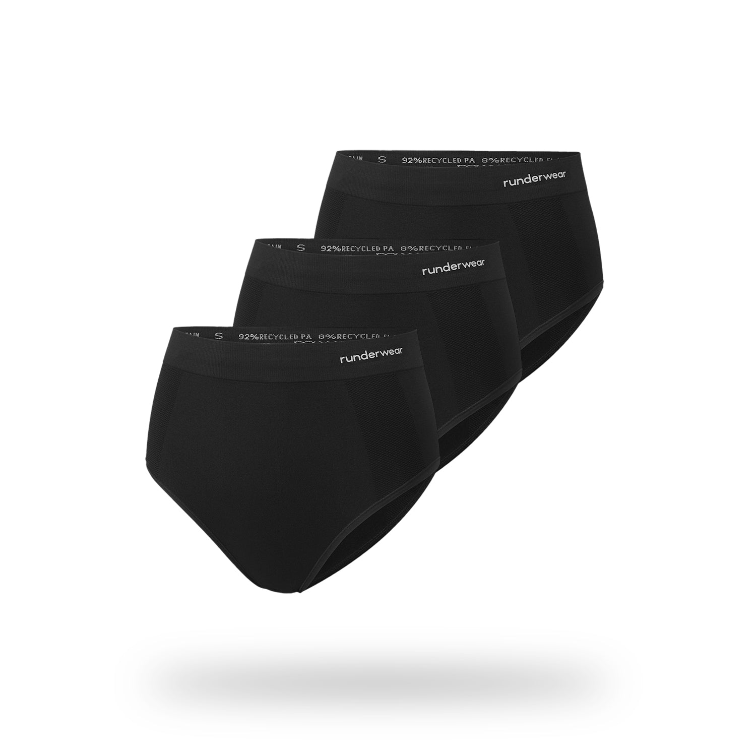 Women’s Running Briefs – Black (3-Pack)