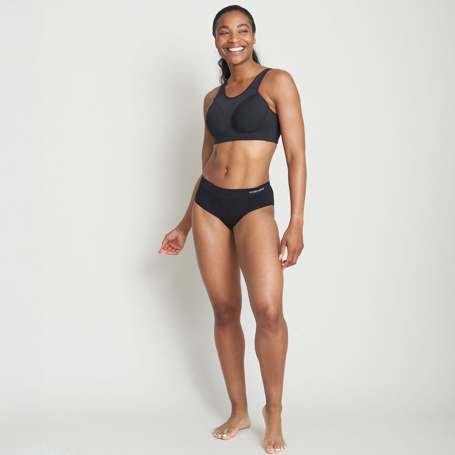 Women’s Running Hipster – Black