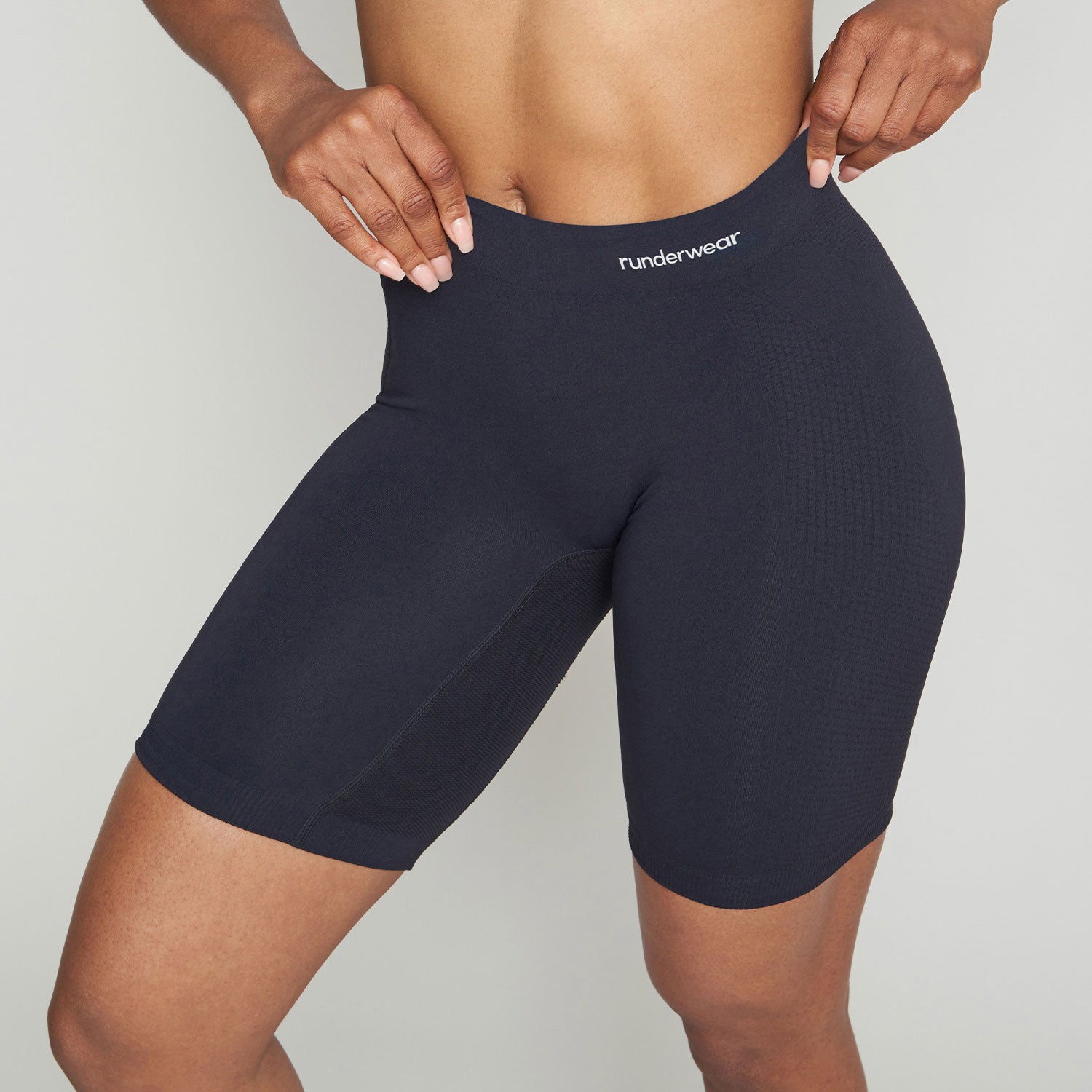 Bóxer Largo de Correr para Mujer – Negro (Paquete de 3)