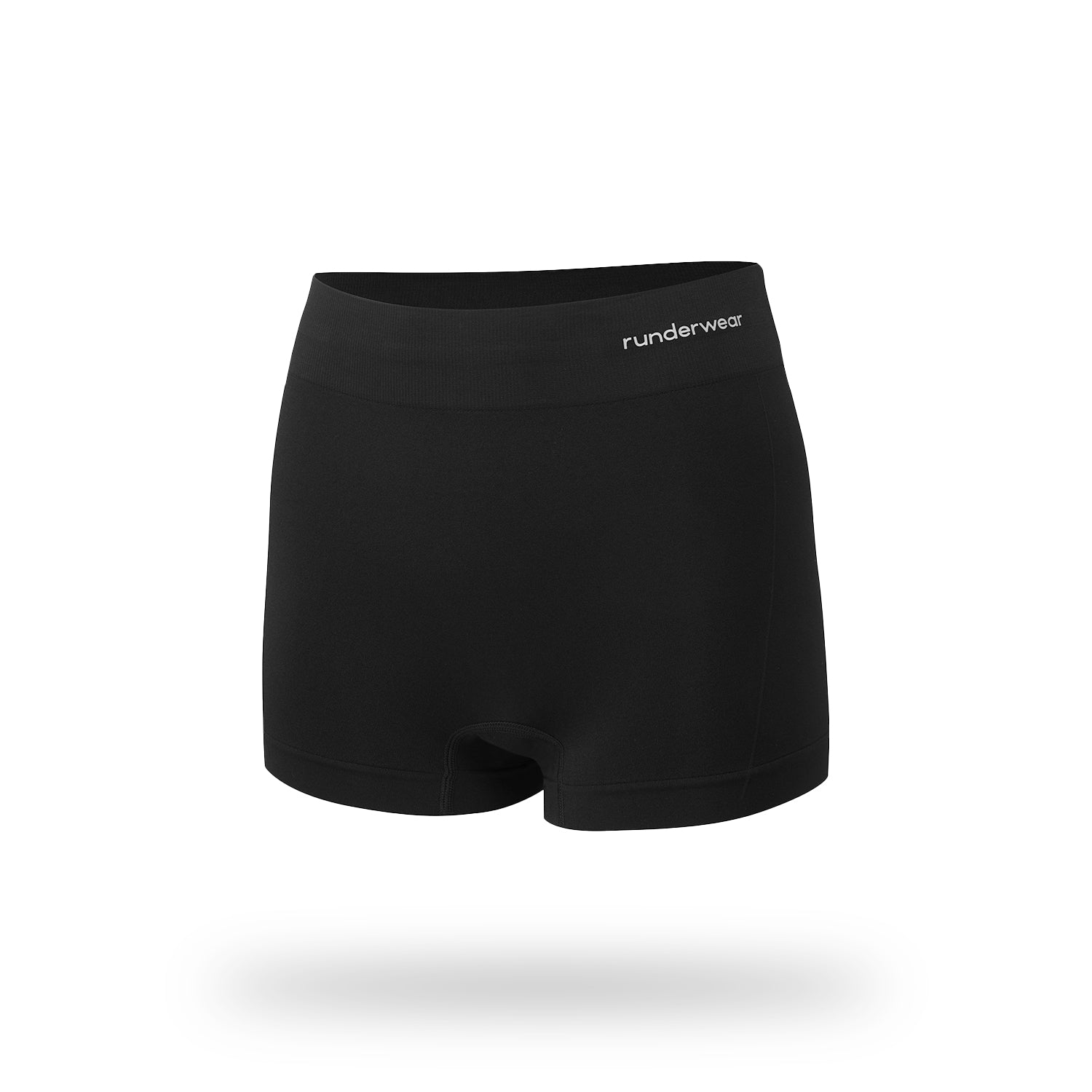 Pantalones cortos tipo boy shorts de running para mujer – Negro (paquete de 3)