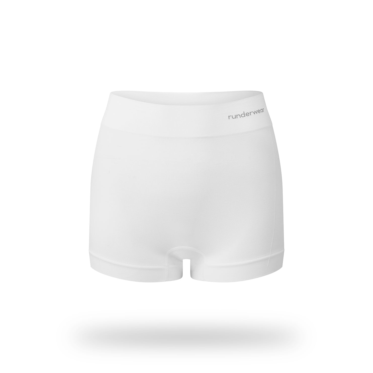 Pantalones cortos tipo boyshort para correr de mujer – Blanco