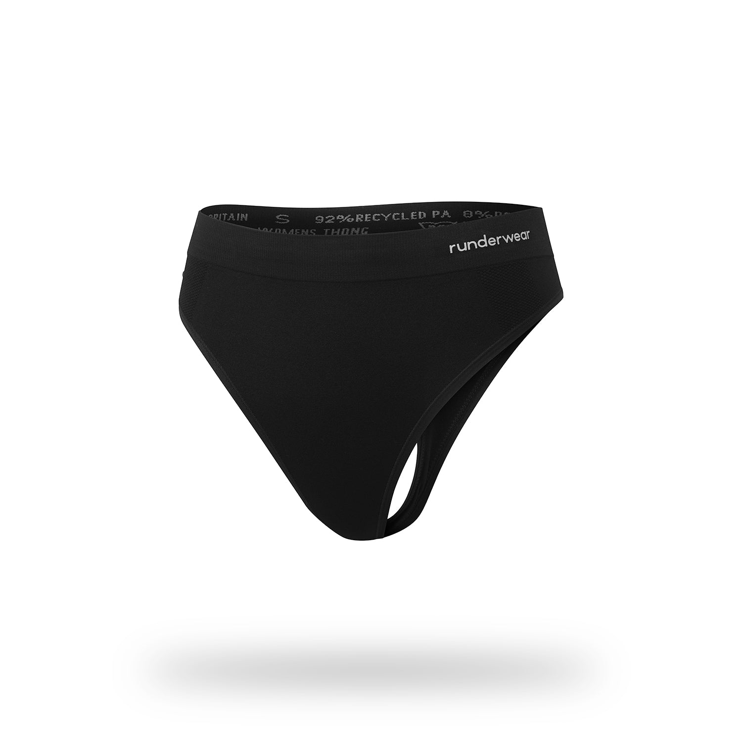 Tanga de running para mujer - Negro